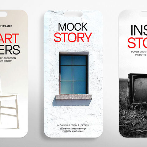 فایل لایه باز مجموعه استوری اینستاگرام مدل پنجره