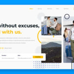 وکتور صفحه فرود مسافرت