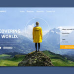 وکتور صفحه فرود جهانی