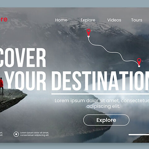 وکتور لندینگ پیج اکسپلور