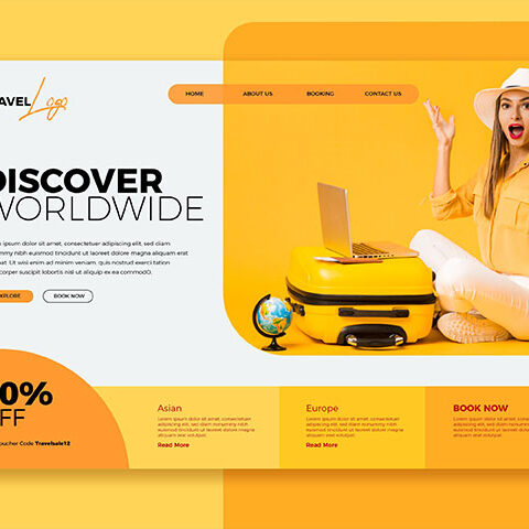 وکتور صفحه فرود فرودگاه