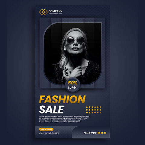 فایل لایه باز استوری اینستاگرام مدل مهر