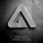 فایل لایه باز موکاپ لوگو هشتی