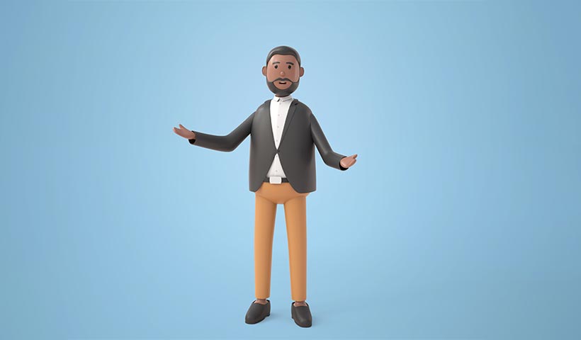 3d_illustration_cartoon_character_beard_businessman_standing_ope فایل لایه باز شخصیت میانسالی
