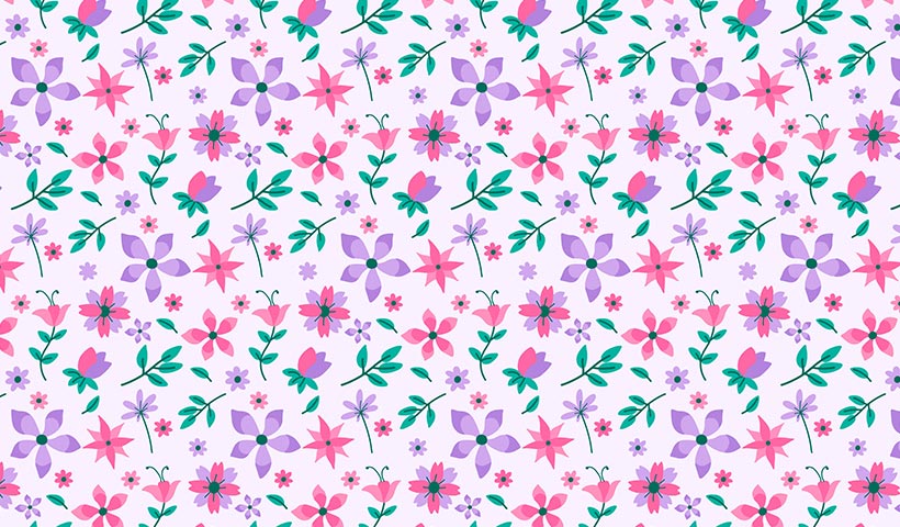 beautiful-ditsy-floral-background وکتور الگو گل دار
