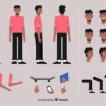 مجموعه وکتور شخصیت انیمیشن سازی