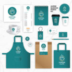 مجموعه وکتور موکاپ کافی شاپ