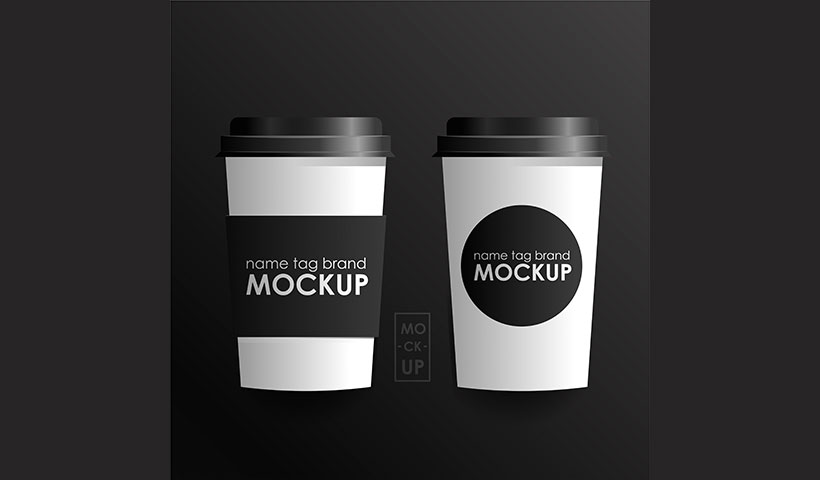 corporate-identity-design-template-set مجموعه وکتور موکاپ قهوه خوری