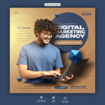 مجموعه فایل لایه باز پست اینستاگرام مدل فرفری