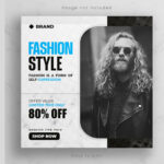 فایل لایه باز پست اینستاگرام مدل هنرمند