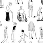 مجموعه وکتور شخصیت سیاه سفید