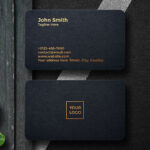 فایل لایه باز موکاپ لوگو مشکی