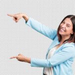 فایل لایه باز شخصیت زن به عنوان مدل