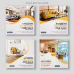 مجموعه فایل لایه باز پست اینستاگرام مدل مدرن