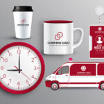 مجموعه وکتور موکاپ آمبولانس