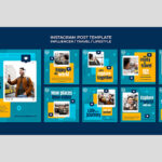 فایل لایه باز پست اینستاگرام مدل پلاک